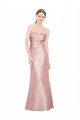 Discount Low Back Sweetheart Stretch Satin Long Evening Dress UK