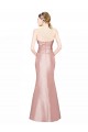 Discount Low Back Sweetheart Stretch Satin Long Evening Dress UK