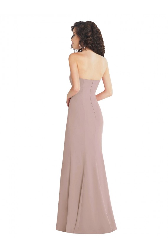 Discount Sweetheart Stretch Crepe Dusty Pink Long Evening Dresses UK