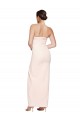 Discount Low Back Cowl Neck Stretch Satin Long Evening Dress UK