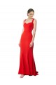 Discount Sweetheart Stretch Crepe Red Long Maxi Evening Dress UK