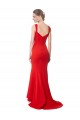Discount Sweetheart Stretch Crepe Red Long Maxi Evening Dress UK