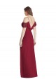 Discount V-Back Spaghetti Straps Soft Chiffon Royal Blue Long Maxi Evening Dress UK