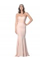 Discount Low Back Sweetheart Stretch Crepe & Tulle Nude Long Evening Dress UK