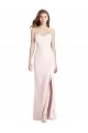 Discount Low Back Sweetheart Stretch Crepe Pink Long Semi Formal Evening Dress UK