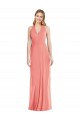 Discount Halter Neck Soft Chiffon Desert Rose Long Maxi Evening Dress UK